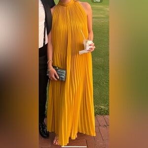 Banana Republic Mustard Pleated Blouse